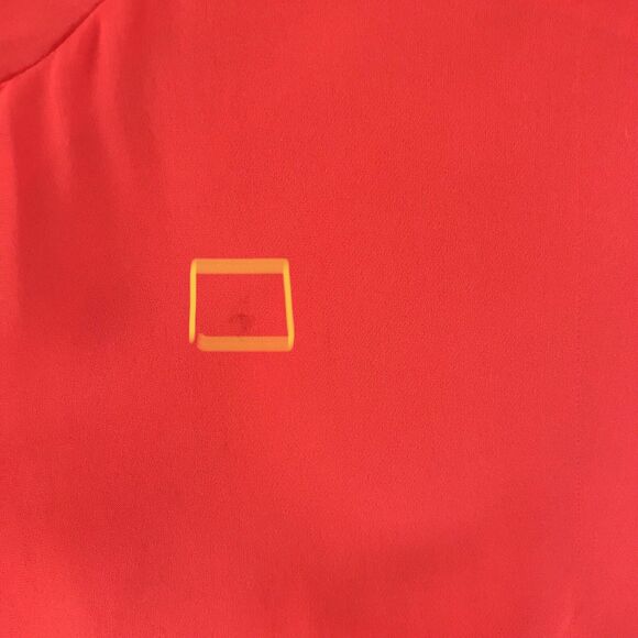 A.L.C. Red Silk Long Sleeve Draped Lightweight Holiday Blouse Top NEW - 18 - Picture 7 of 9